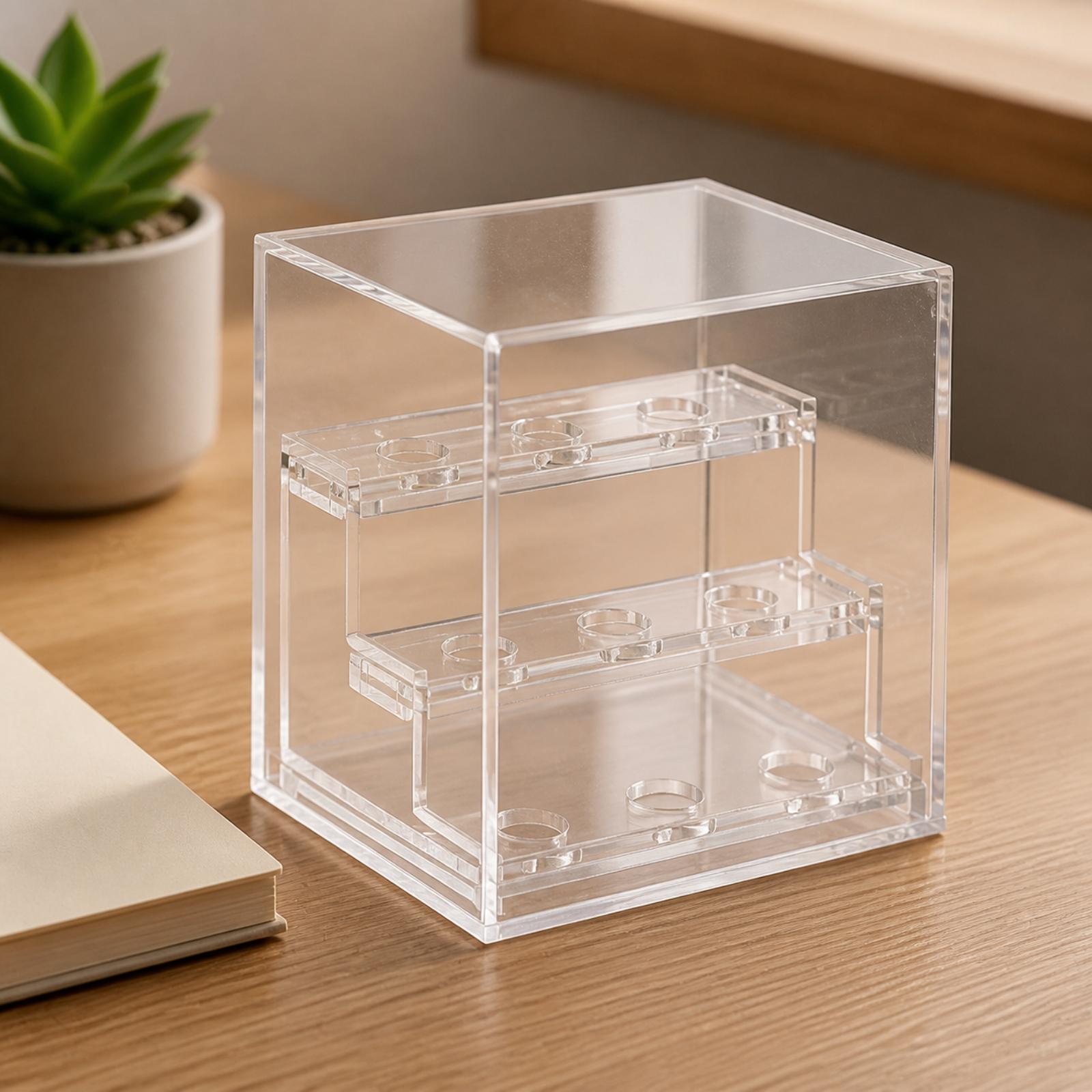 Three-Tier Acrylic Showcase wi - Display Case Acrylic ulasan dan harga