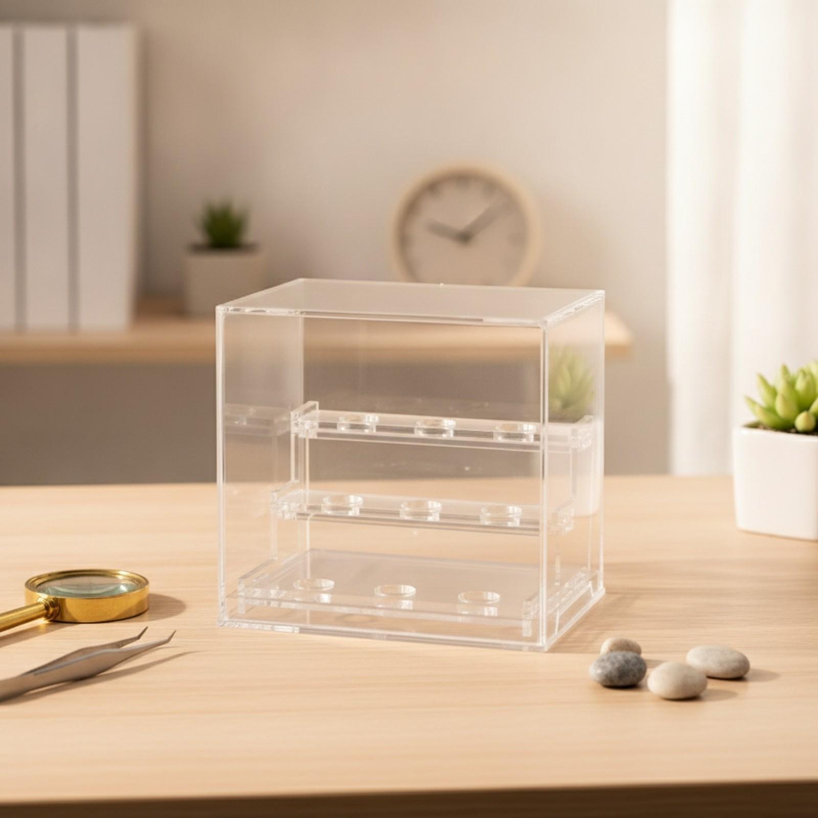 Three-Tier Acrylic Showcase wi - Display Case Acrylic ulasan dan harga